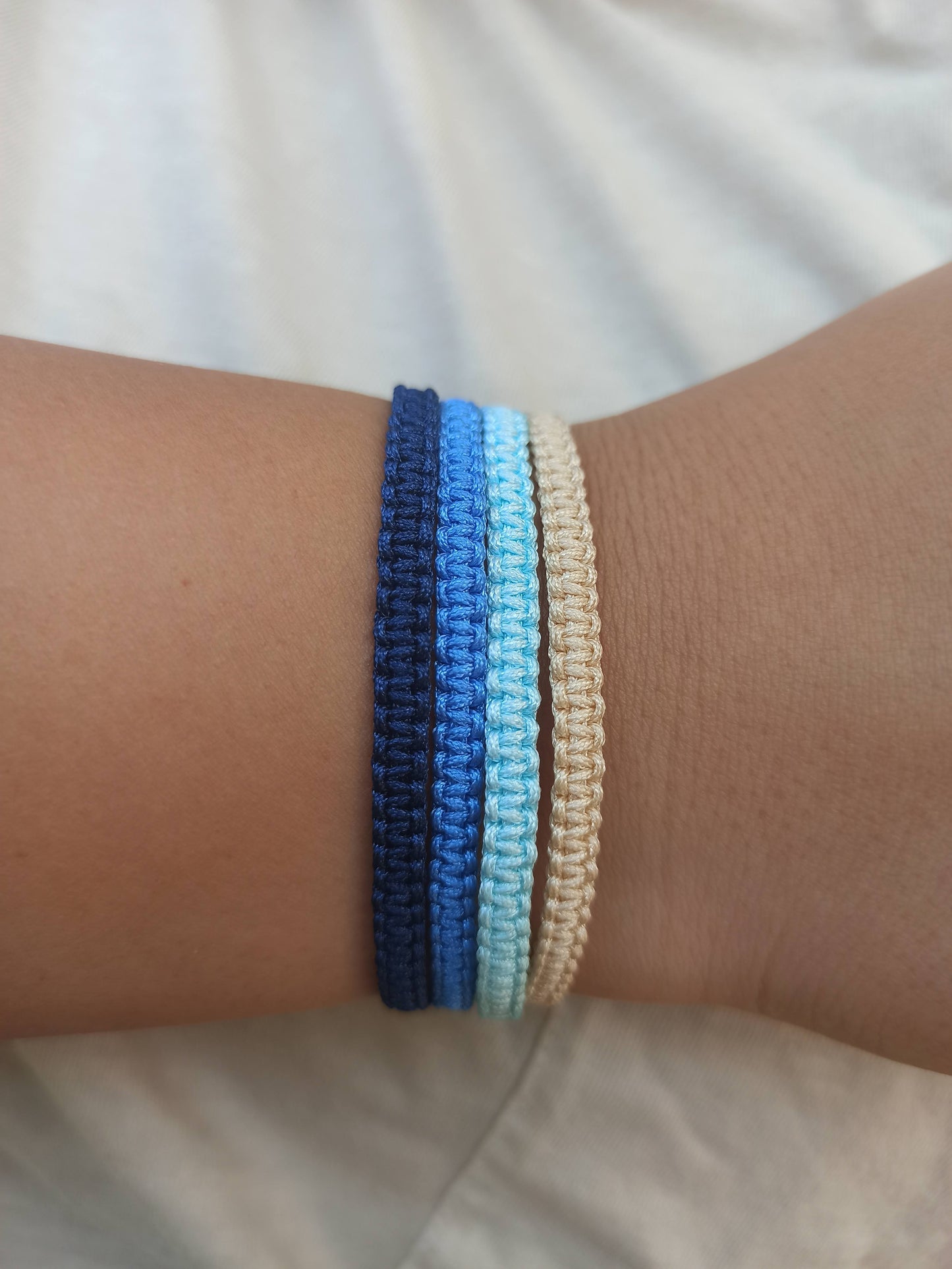 4'lü makrome ip bileklik seti