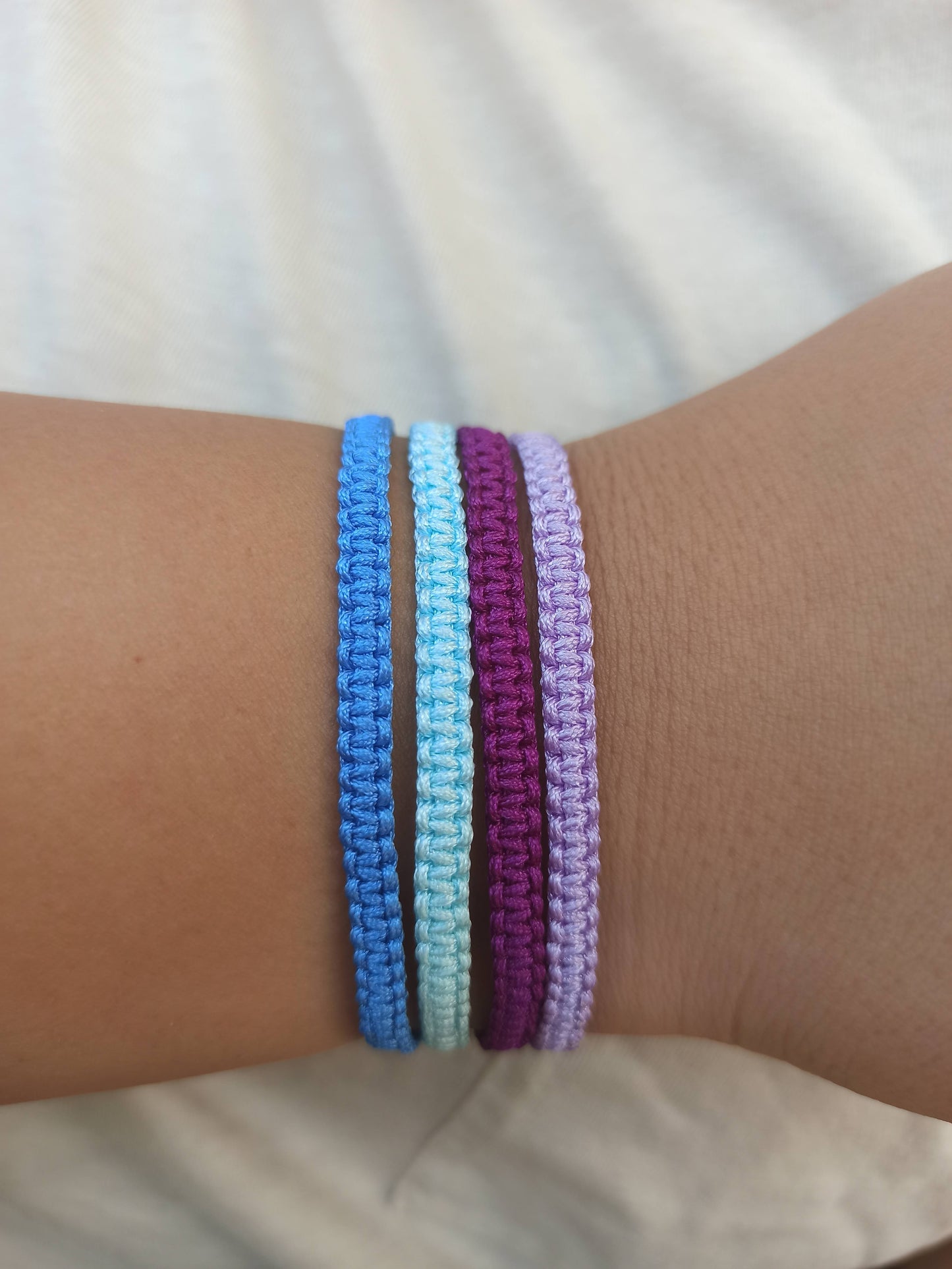 4'lü makrome ip bileklik seti