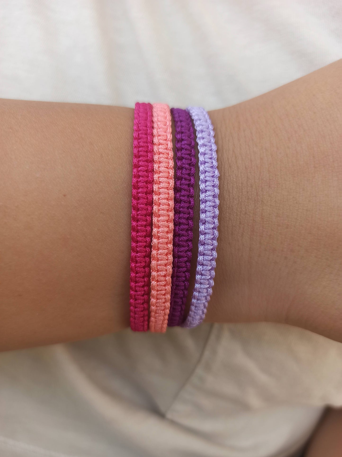 4'lü makrome ip bileklik seti