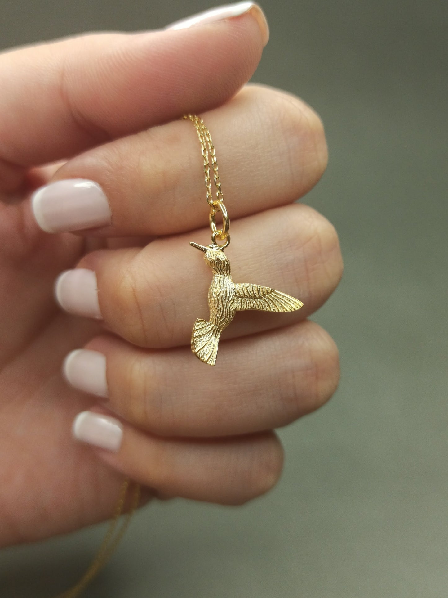 Sinek kuşu Gümüş Kolye