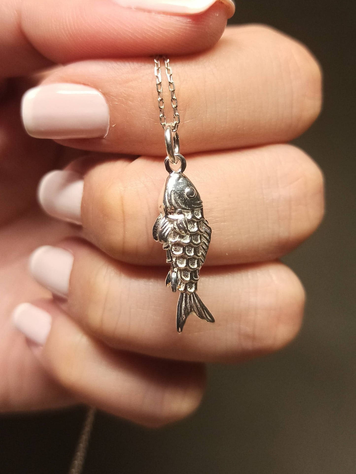 Gümüş Balık Kolye