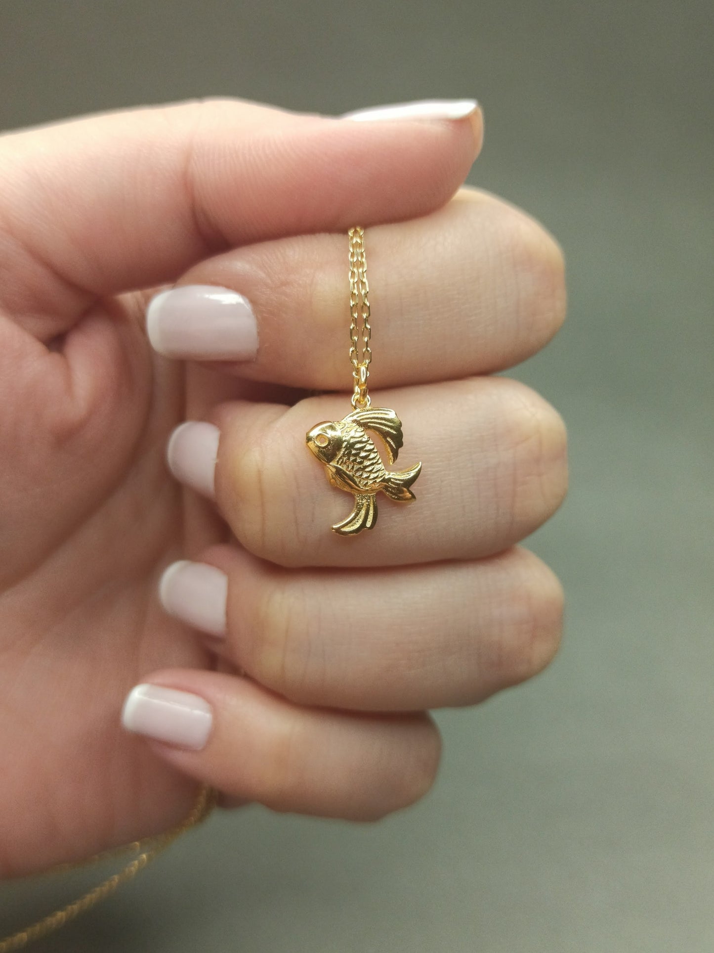 Gümüş Japon Balığı Kolye - Bereket Kolyesi