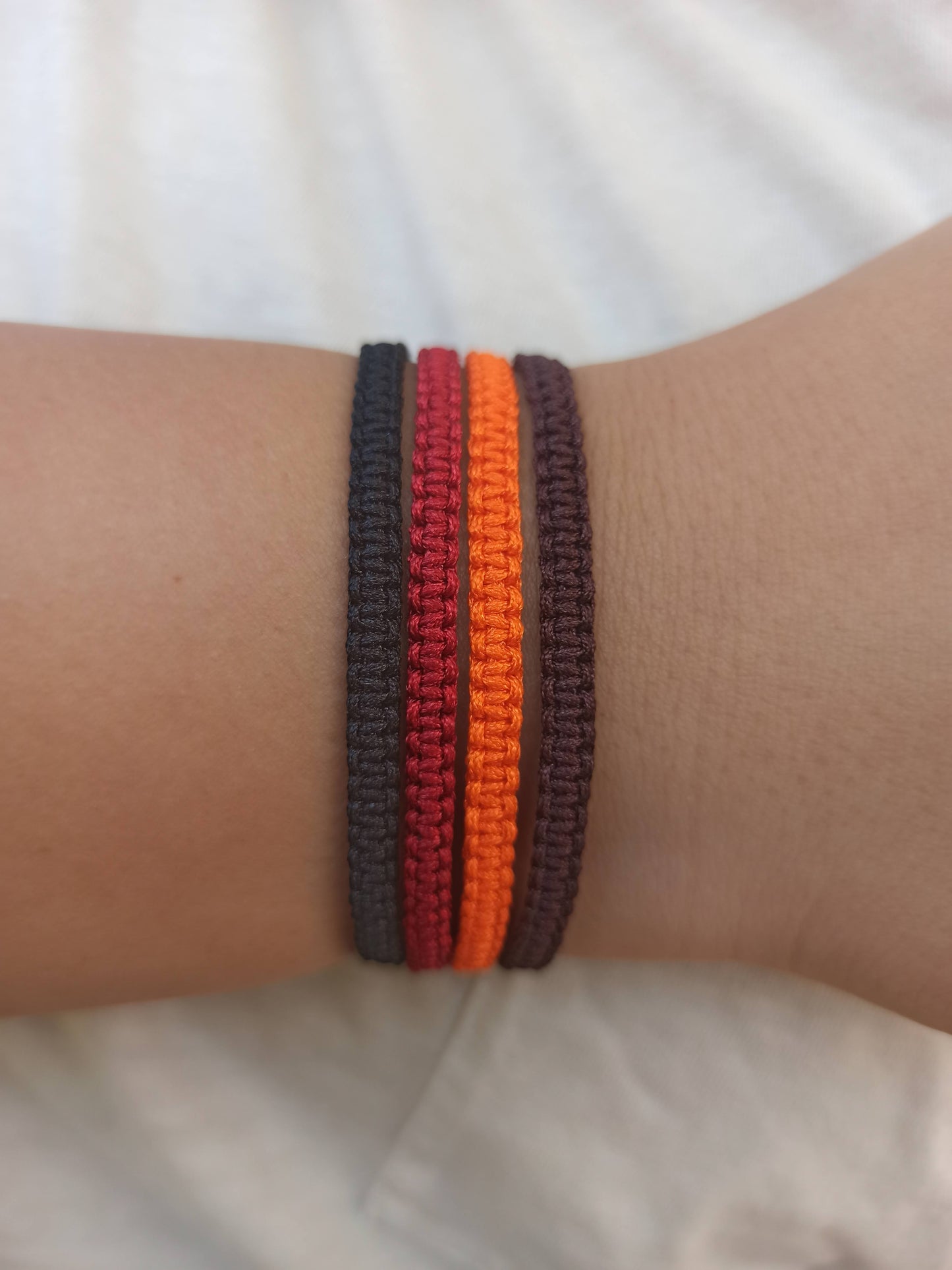 4'lü makrome ip bileklik seti