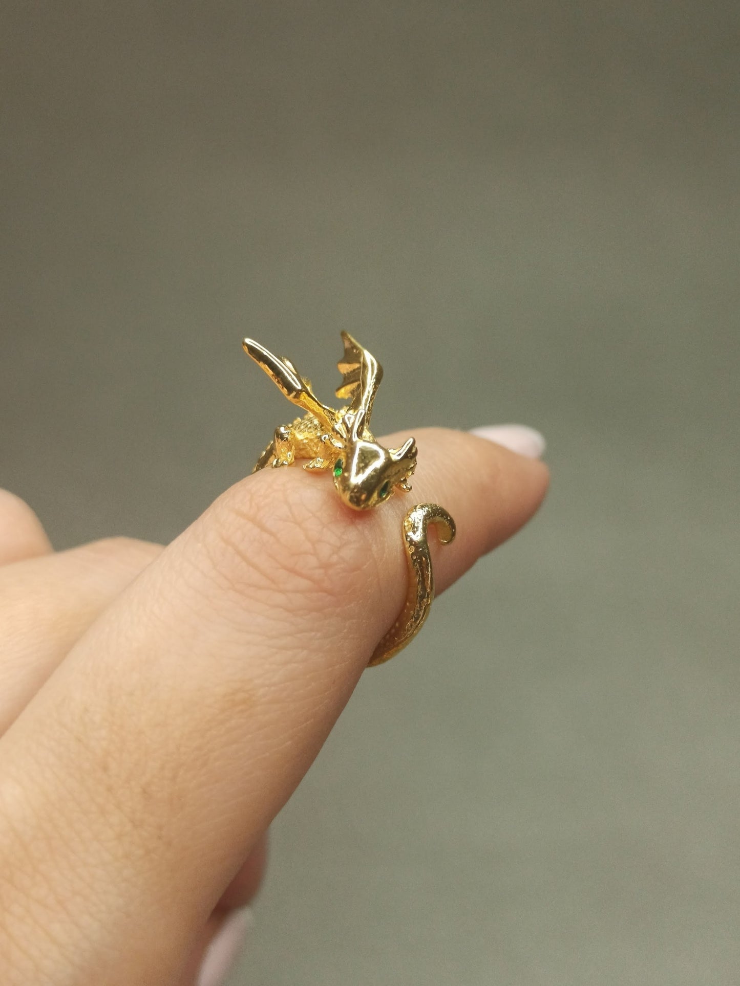 Yavru Ejderha Yüzük | 925 Gümüş , Ayarlanabilir