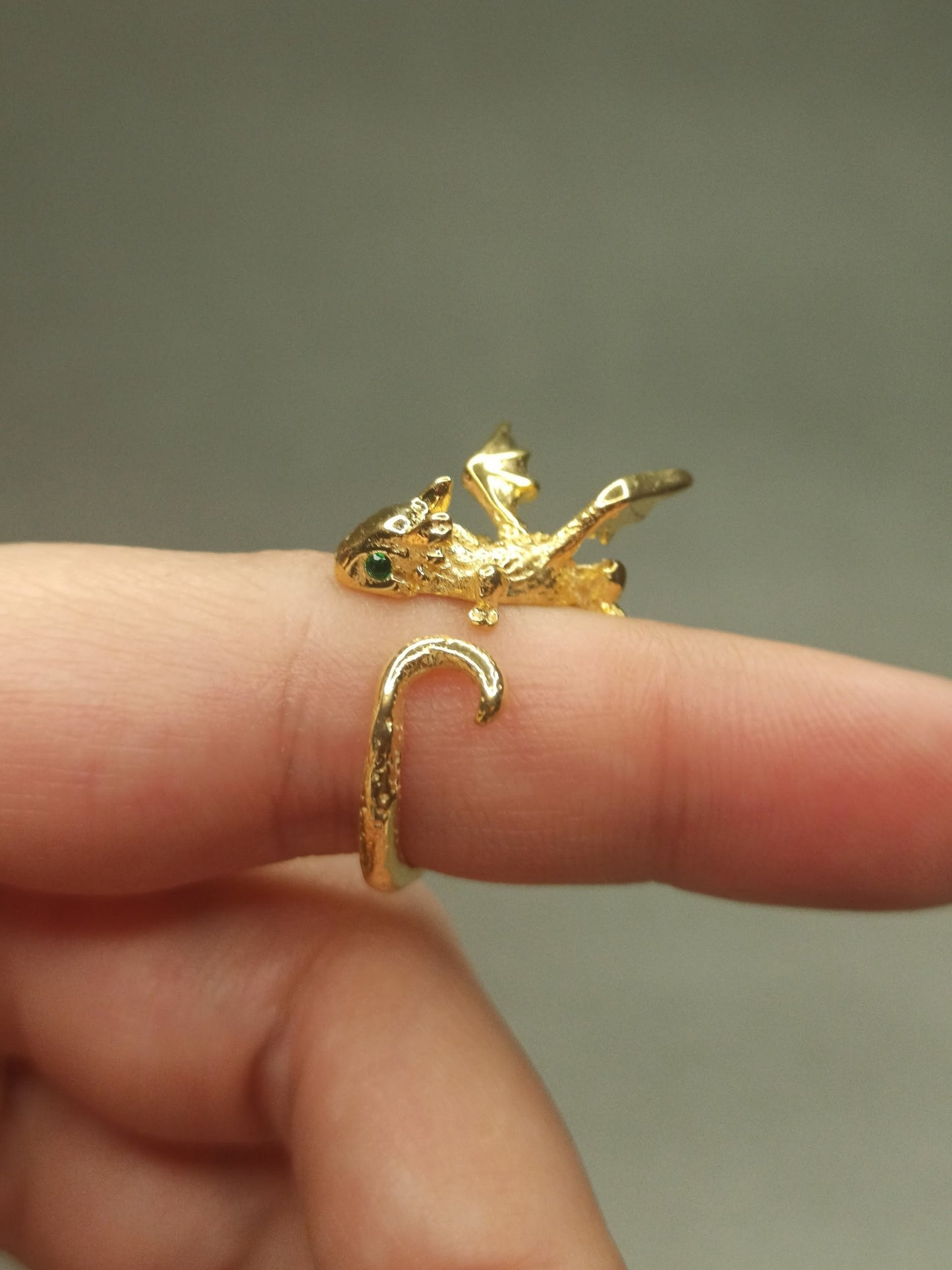 Yavru Ejderha Yüzük | 925 Gümüş , Ayarlanabilir