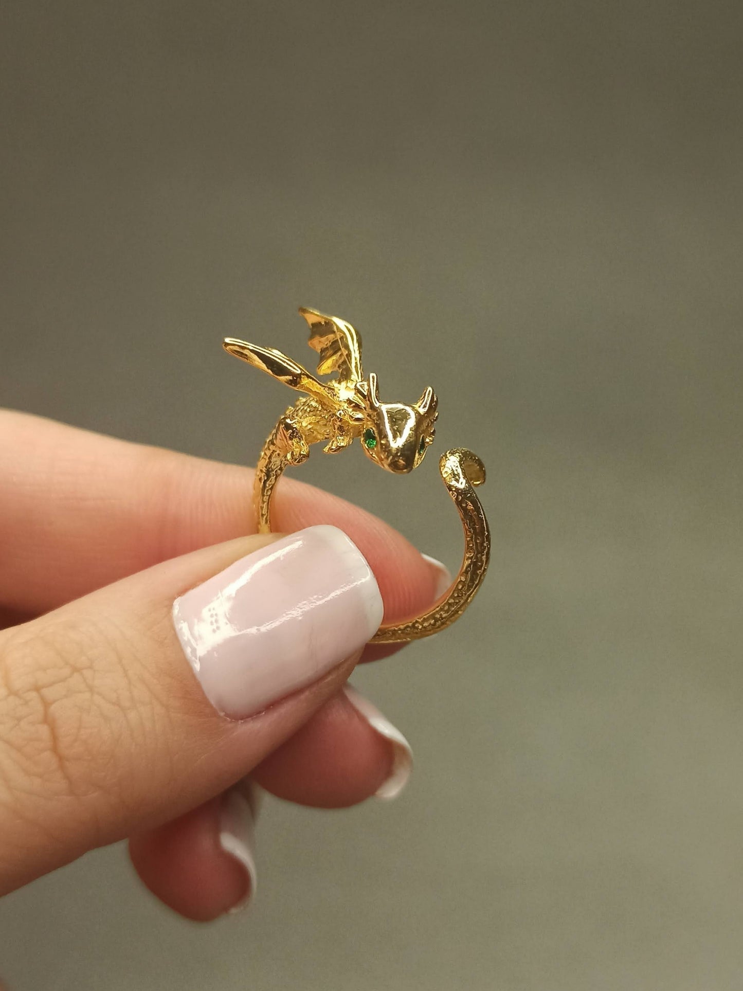 Yavru Ejderha Yüzük | 925 Gümüş , Ayarlanabilir