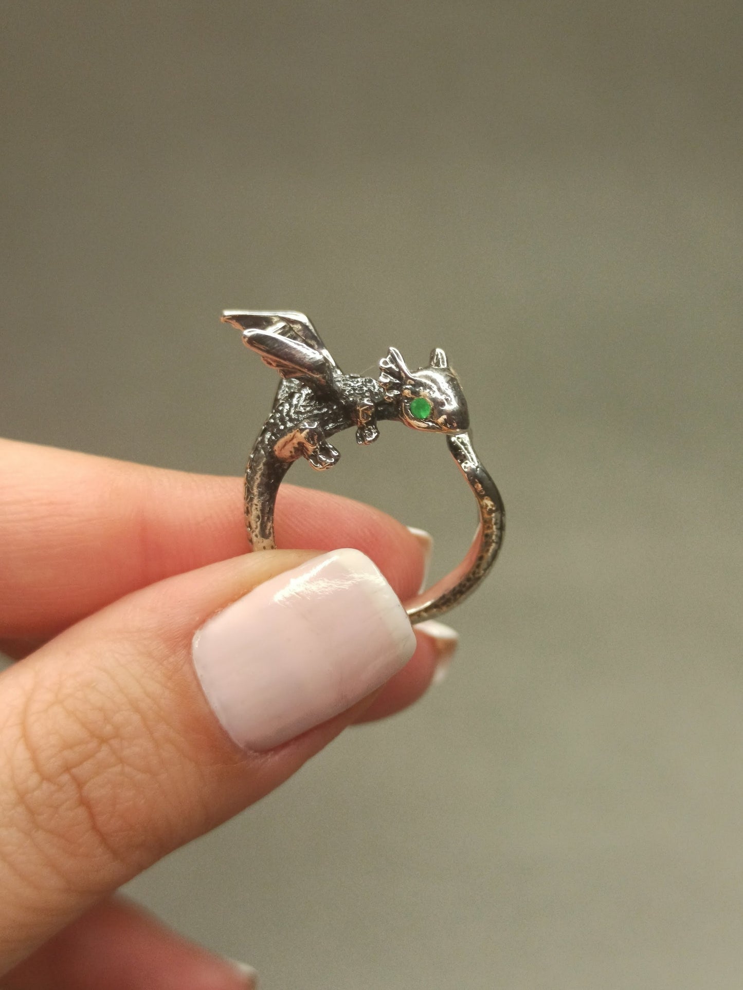 Yavru Ejderha Yüzük | 925 Gümüş , Ayarlanabilir