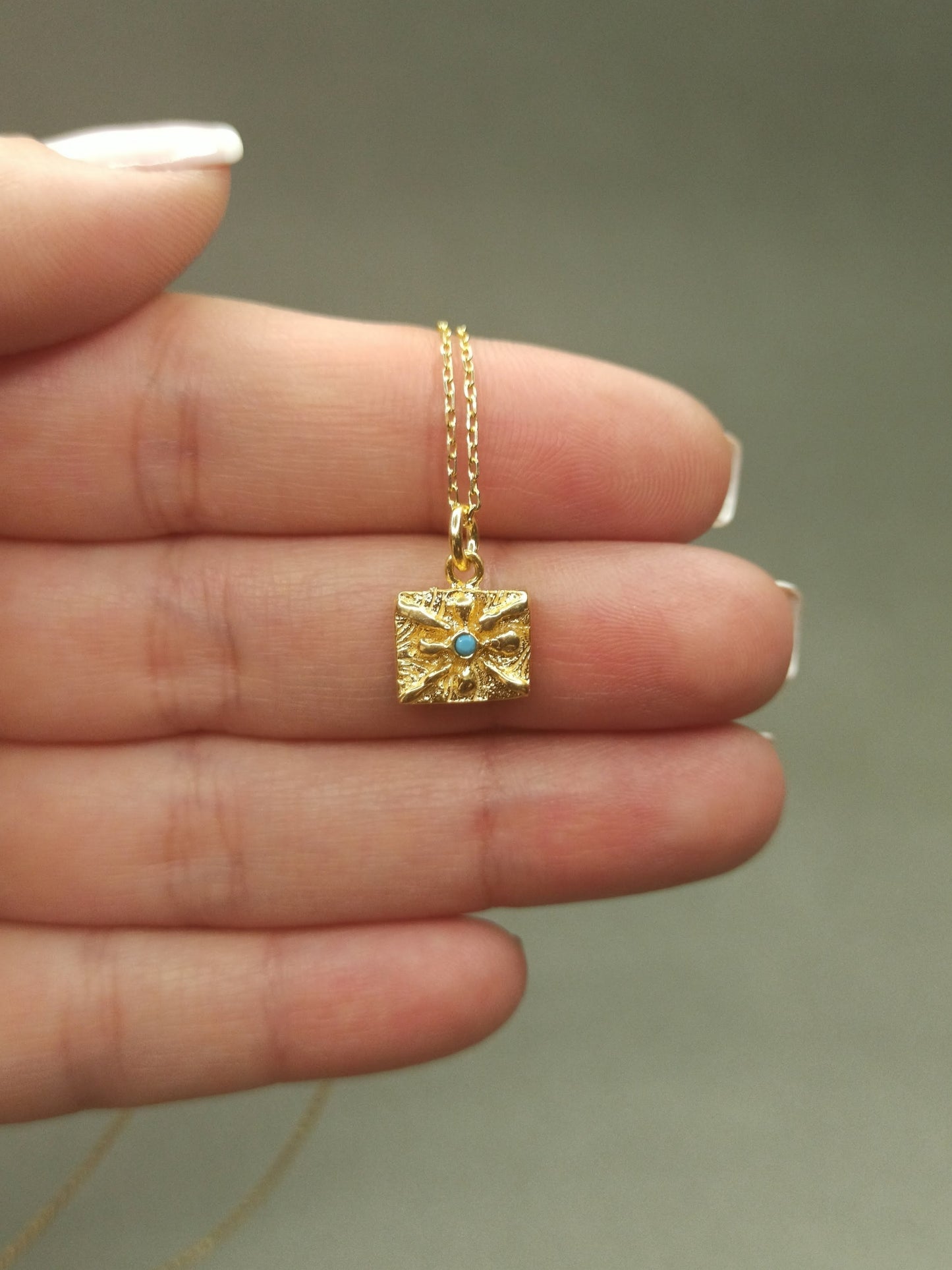 Antik Asuri Güneş Sembolü Kolye, Koruma Tılsımı