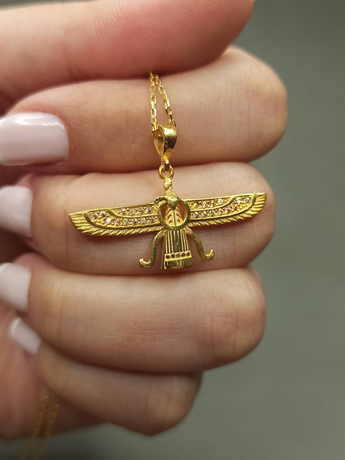 Faravahar , Ahura Mazda Gümüş Kolye