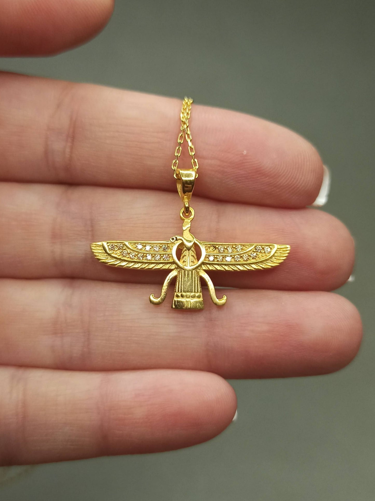 Faravahar , Ahura Mazda Gümüş Kolye