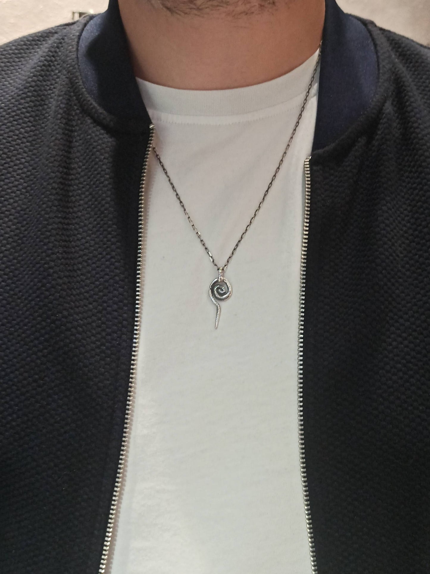 Spiral Enerji Erkek Kolyesi