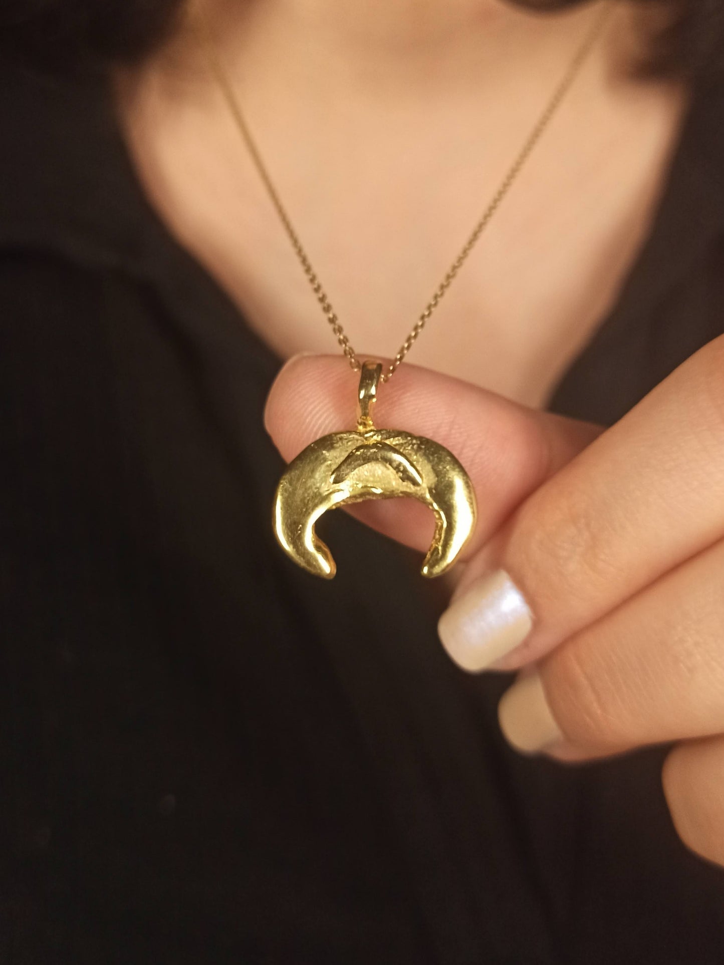 Yeni Ay Sembolü Kolyе, Gümüş Hilal Kolye