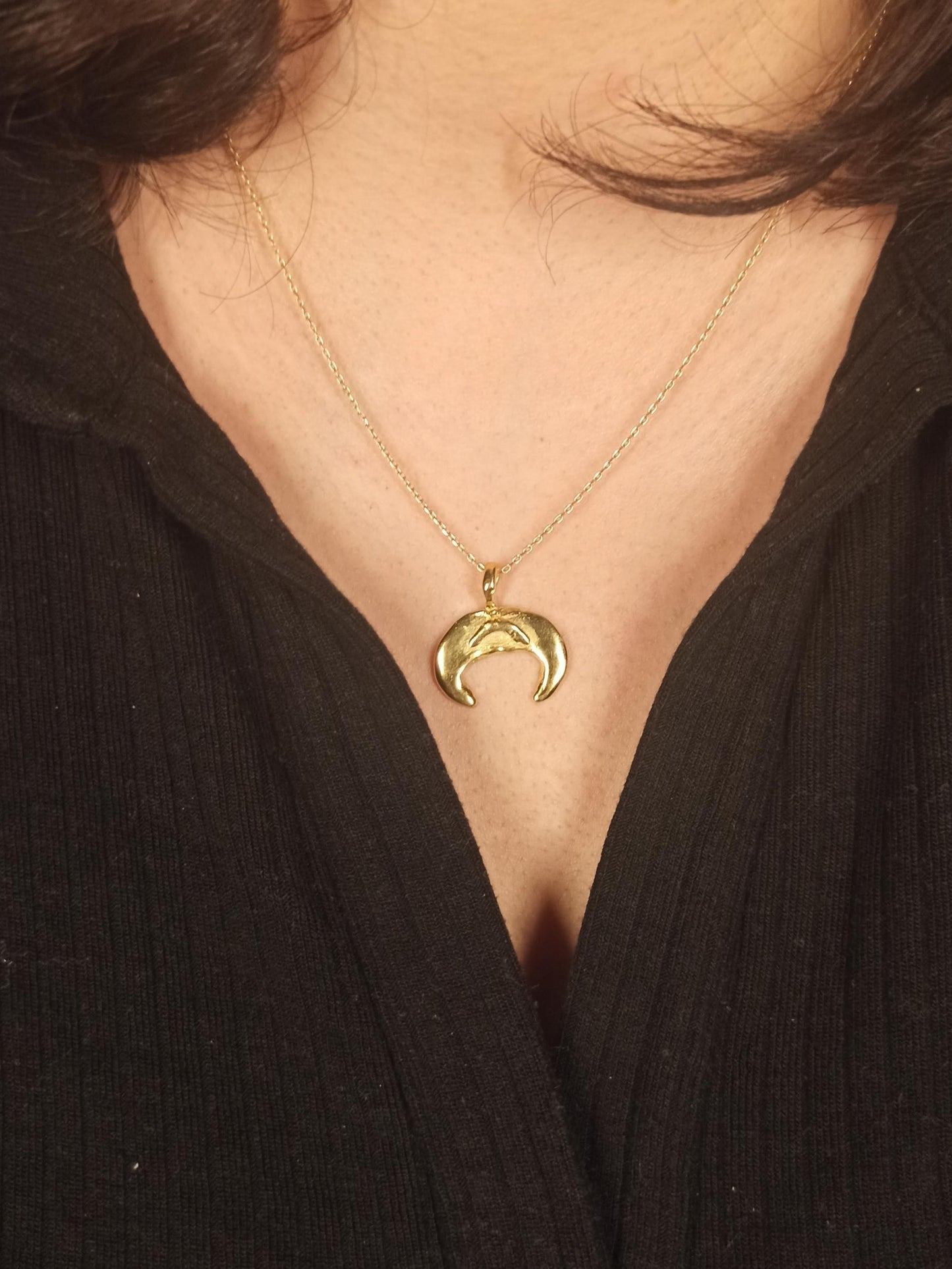 Yeni Ay Sembolü Kolyе, Gümüş Hilal Kolye