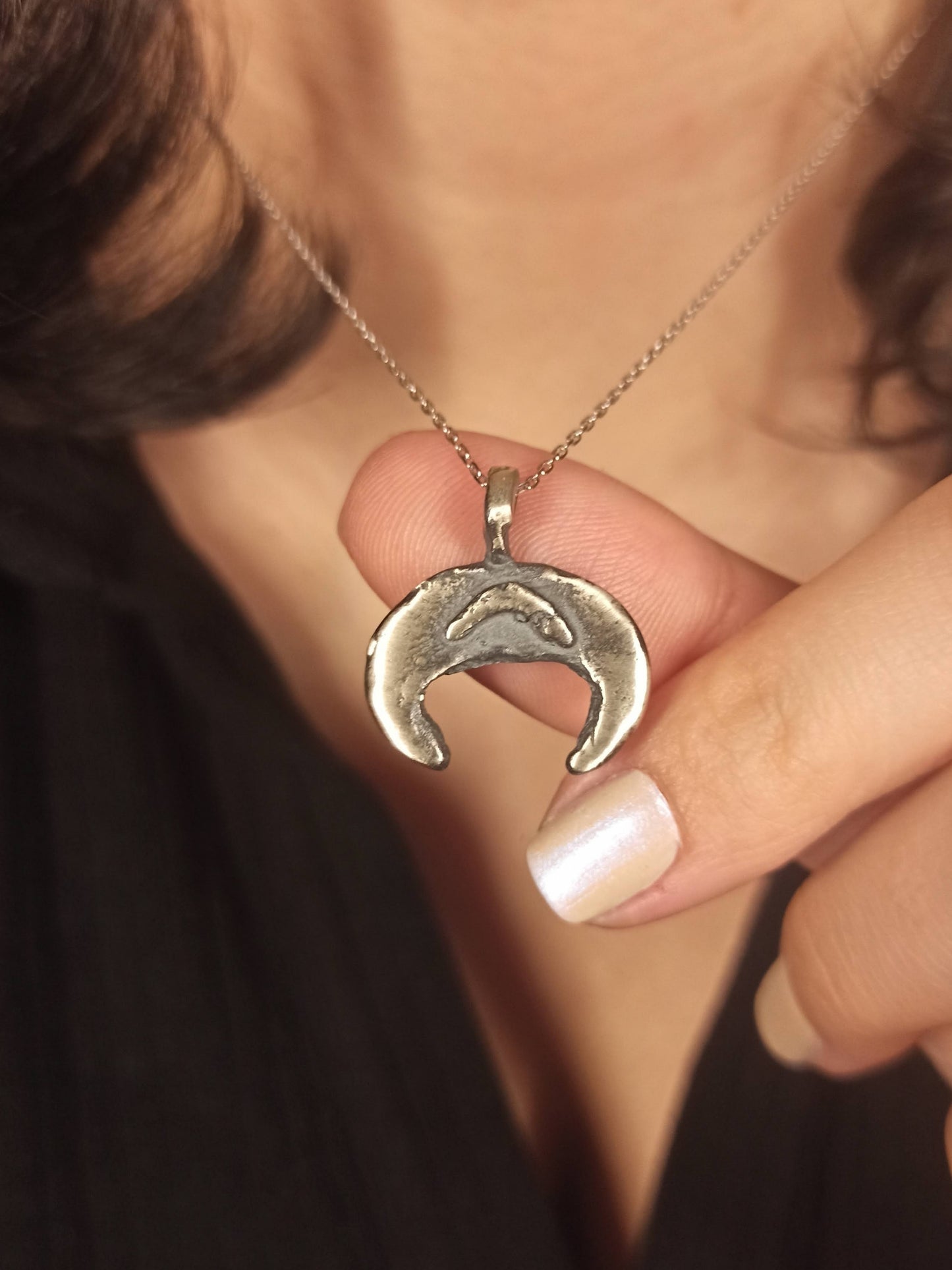 Yeni Ay Sembolü Kolyе, Gümüş Hilal Kolye