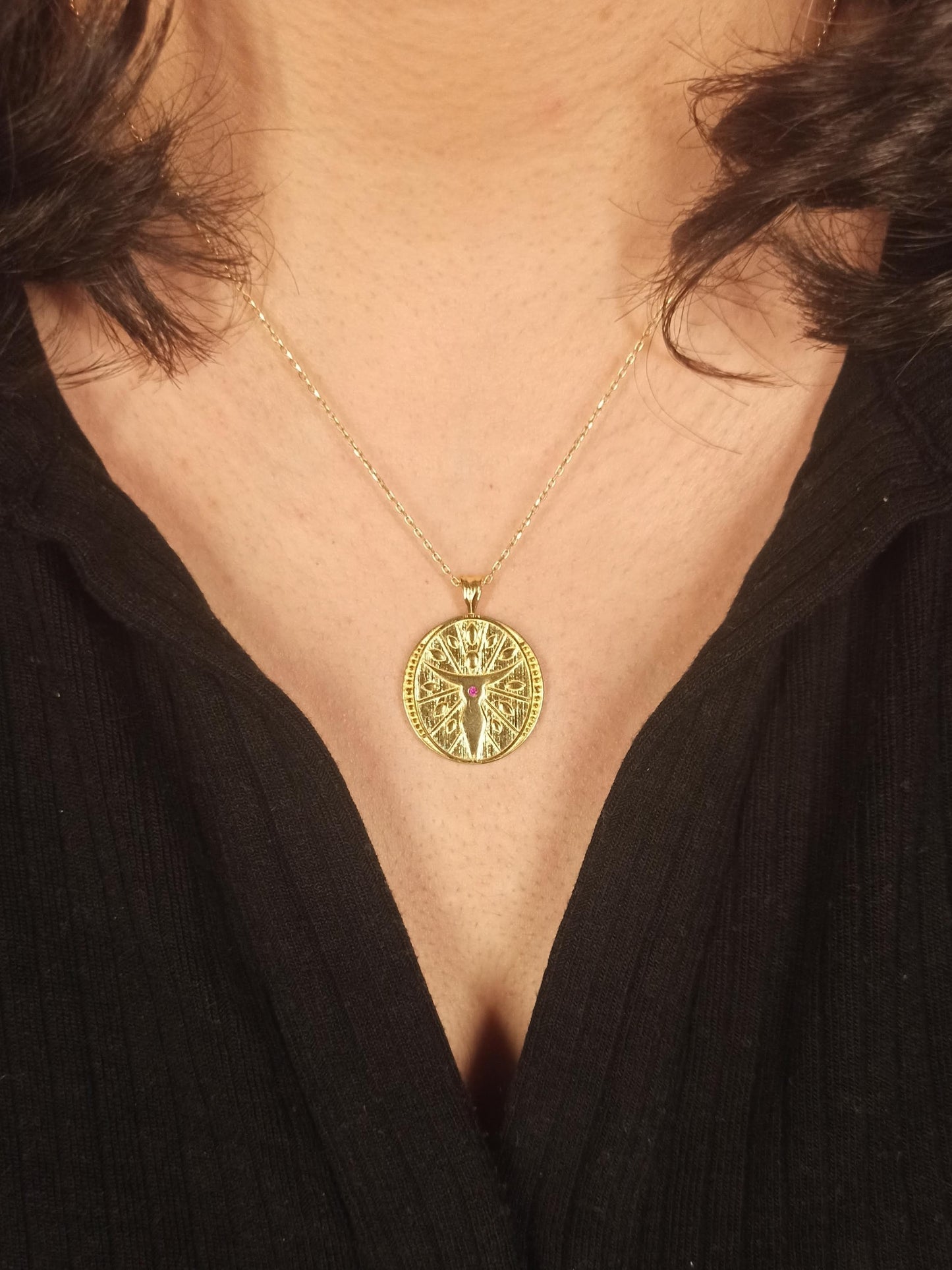 Gümüş Tanrıça Kybele Kolye