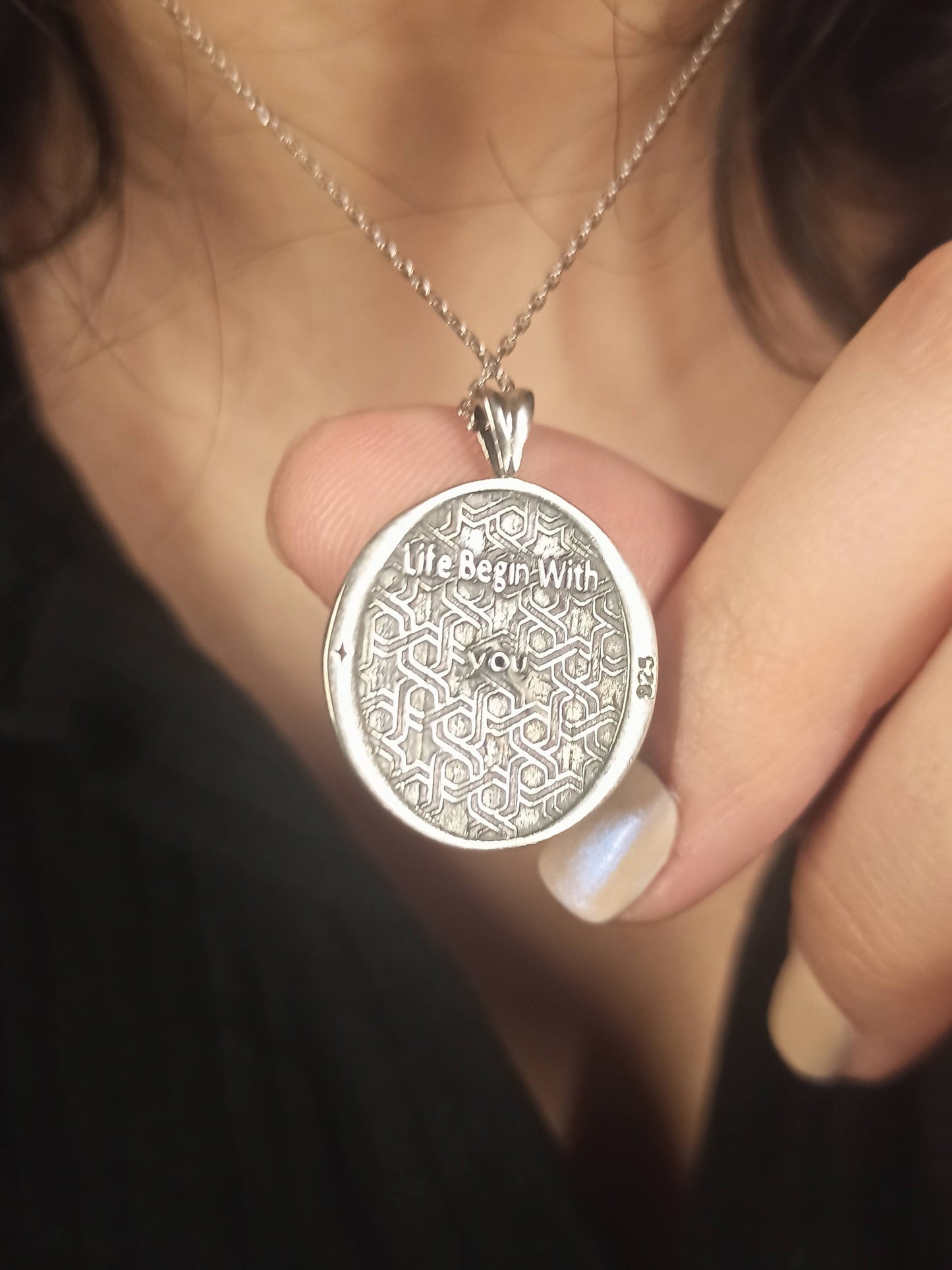 Gümüş Tanrıça Kybele Kolye