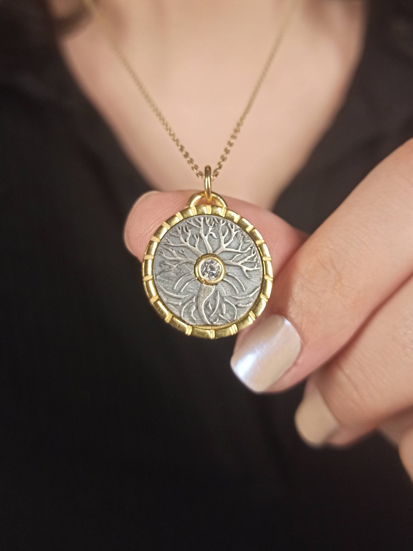 Hayat Ağacı Madalyon Kolye