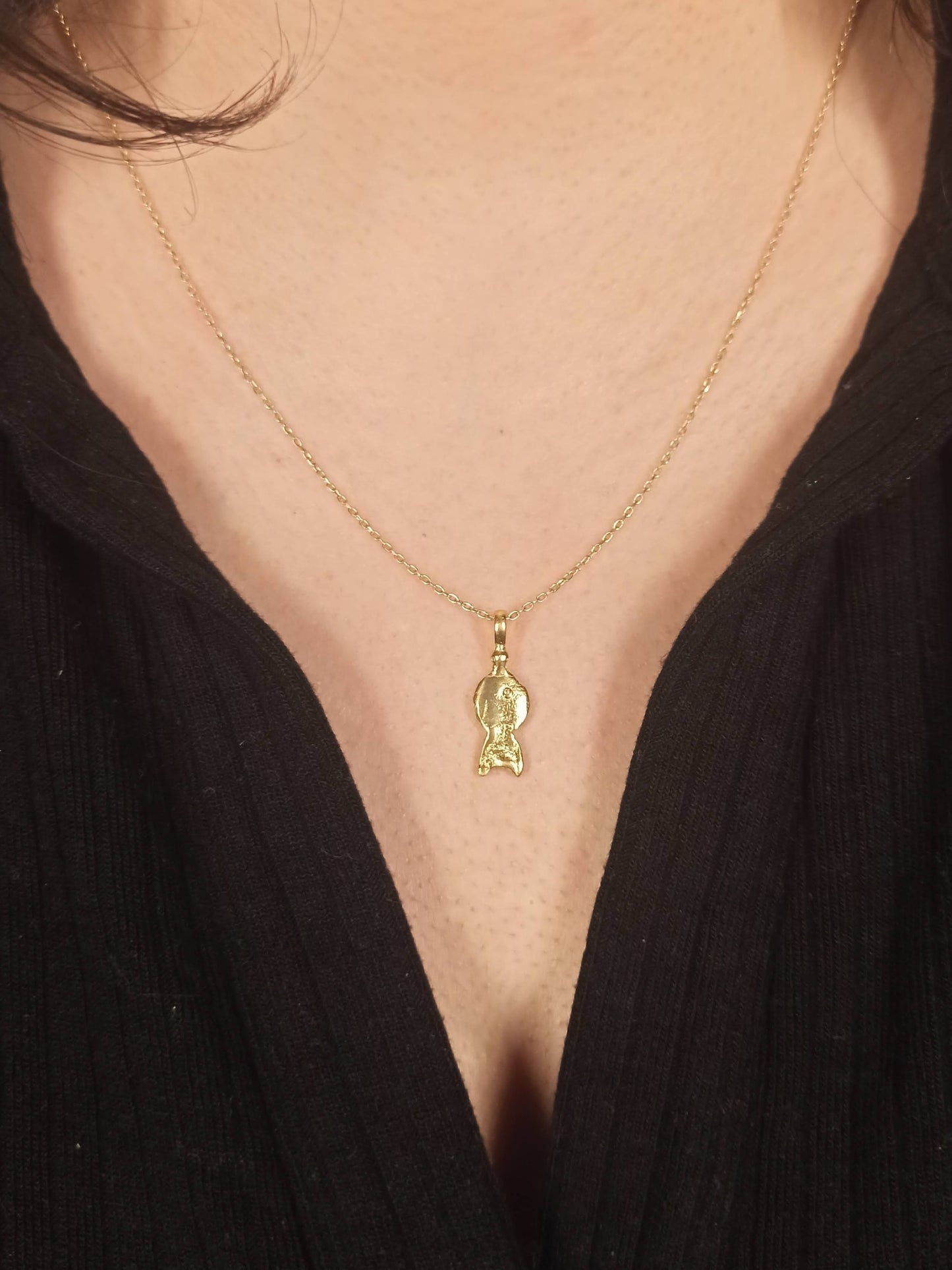 Gümüş Mini Balık Kolye