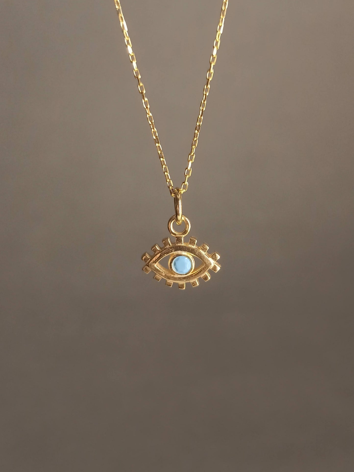 Mini Zirkon Taşlı Göz Kolye, Nazarlık Koruyucu Takı