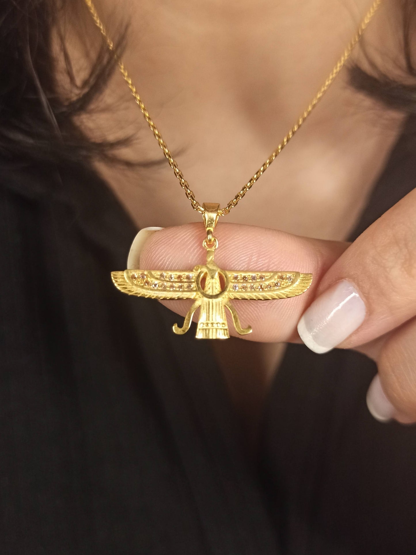 Faravahar , Ahura Mazda Gümüş Kolye