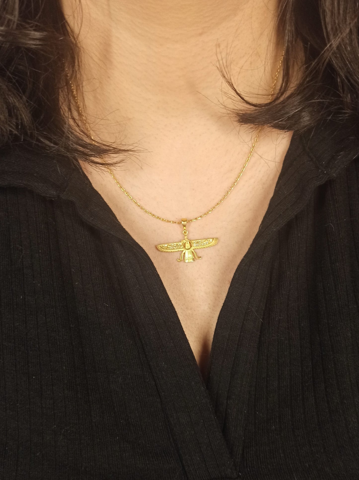 Faravahar , Ahura Mazda Gümüş Kolye