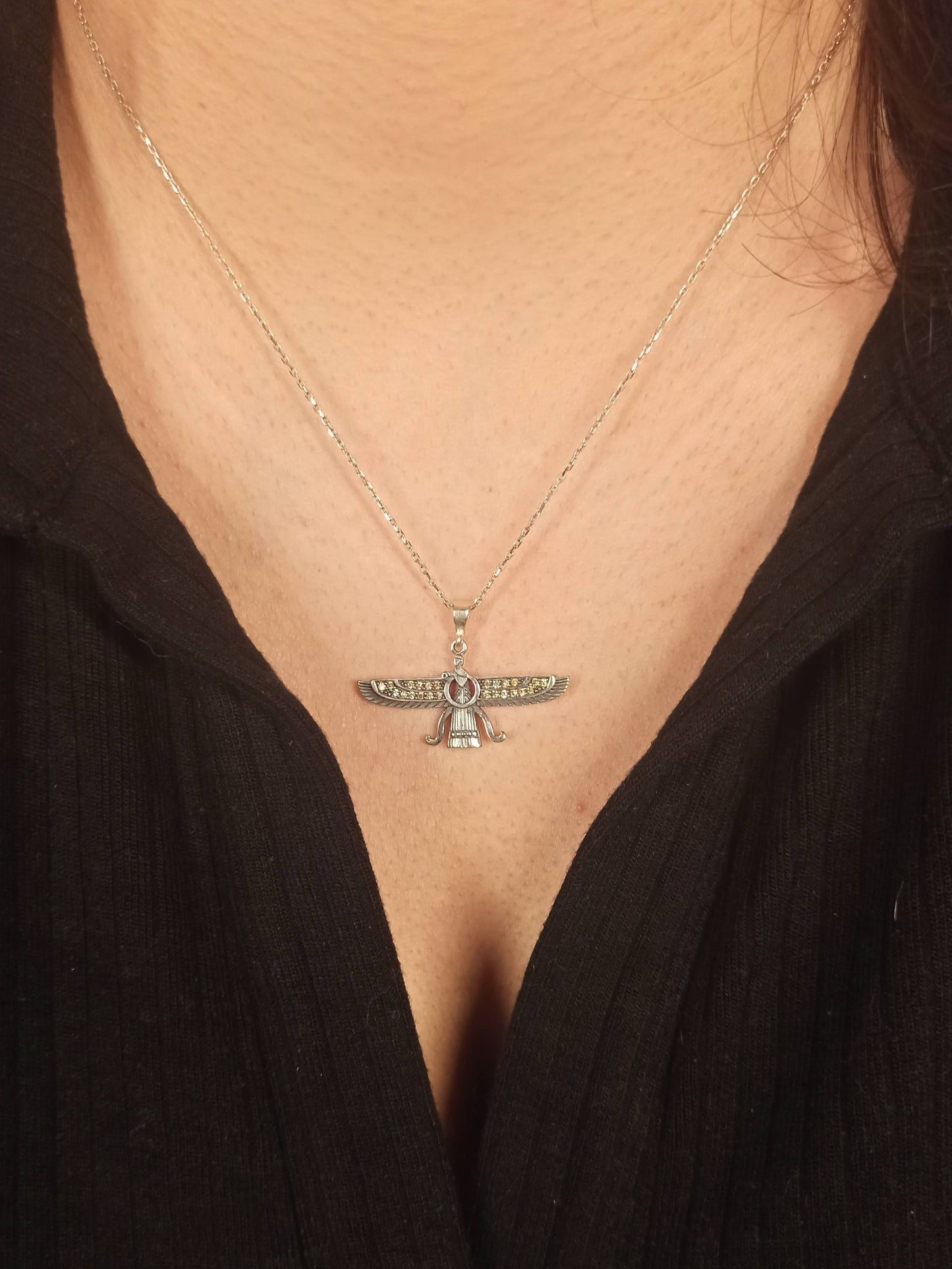 Faravahar , Ahura Mazda Gümüş Kolye