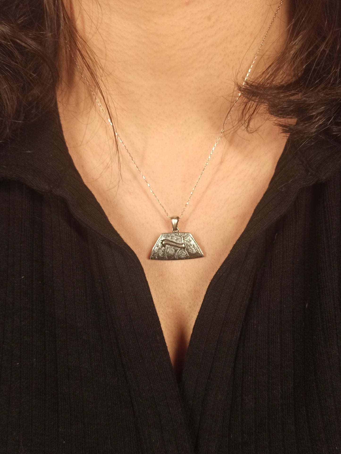 Antik Hitit Geyiği Gümüş Kolye