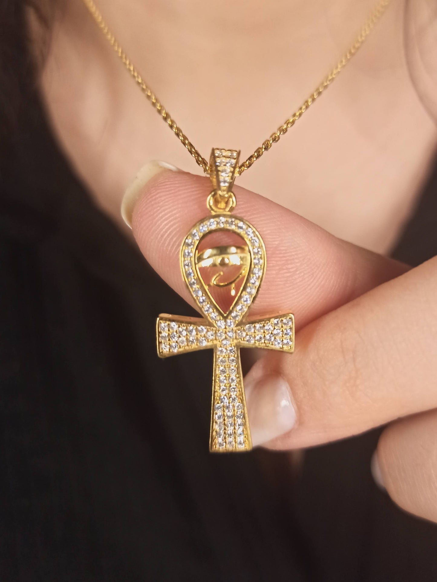 Zirkon Taşlı Gümüş Ankh Kolye, Yaşam Anahtarı