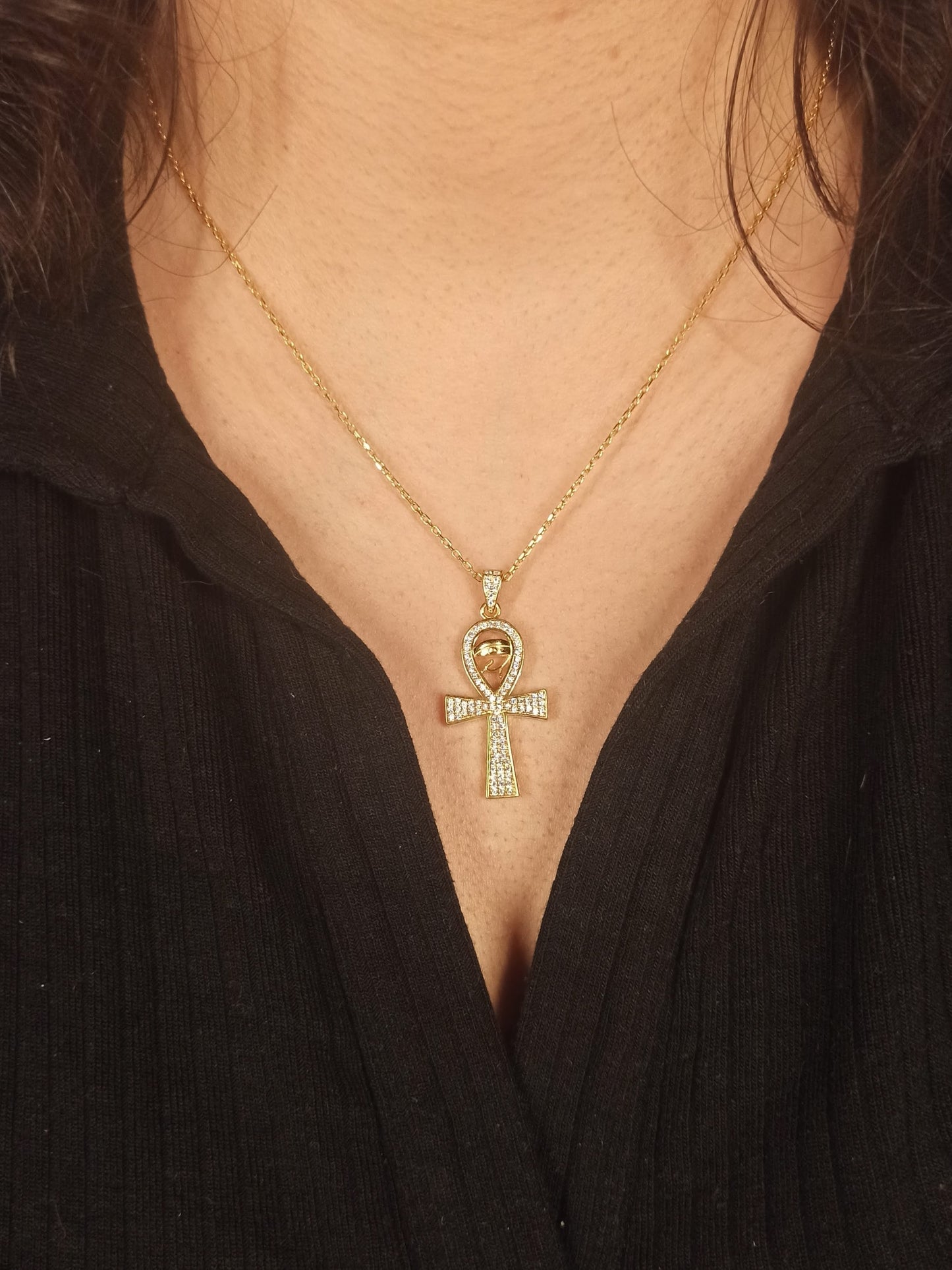 Zirkon Taşlı Gümüş Ankh Kolye, Yaşam Anahtarı