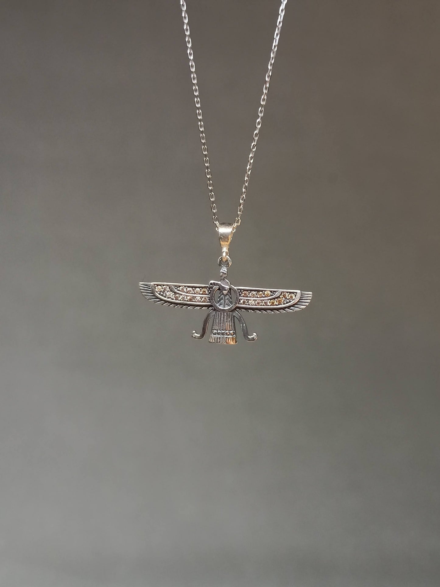 Faravahar , Ahura Mazda Gümüş Kolye