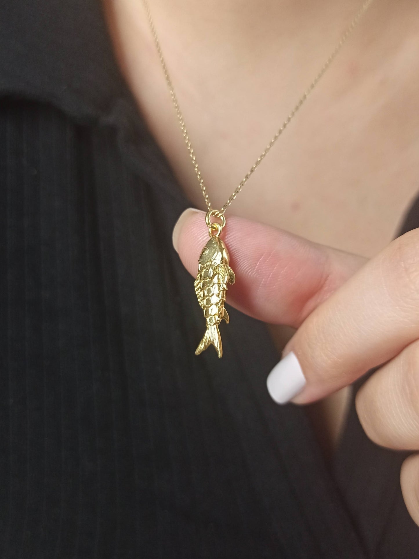 Gümüş Balık Kolye