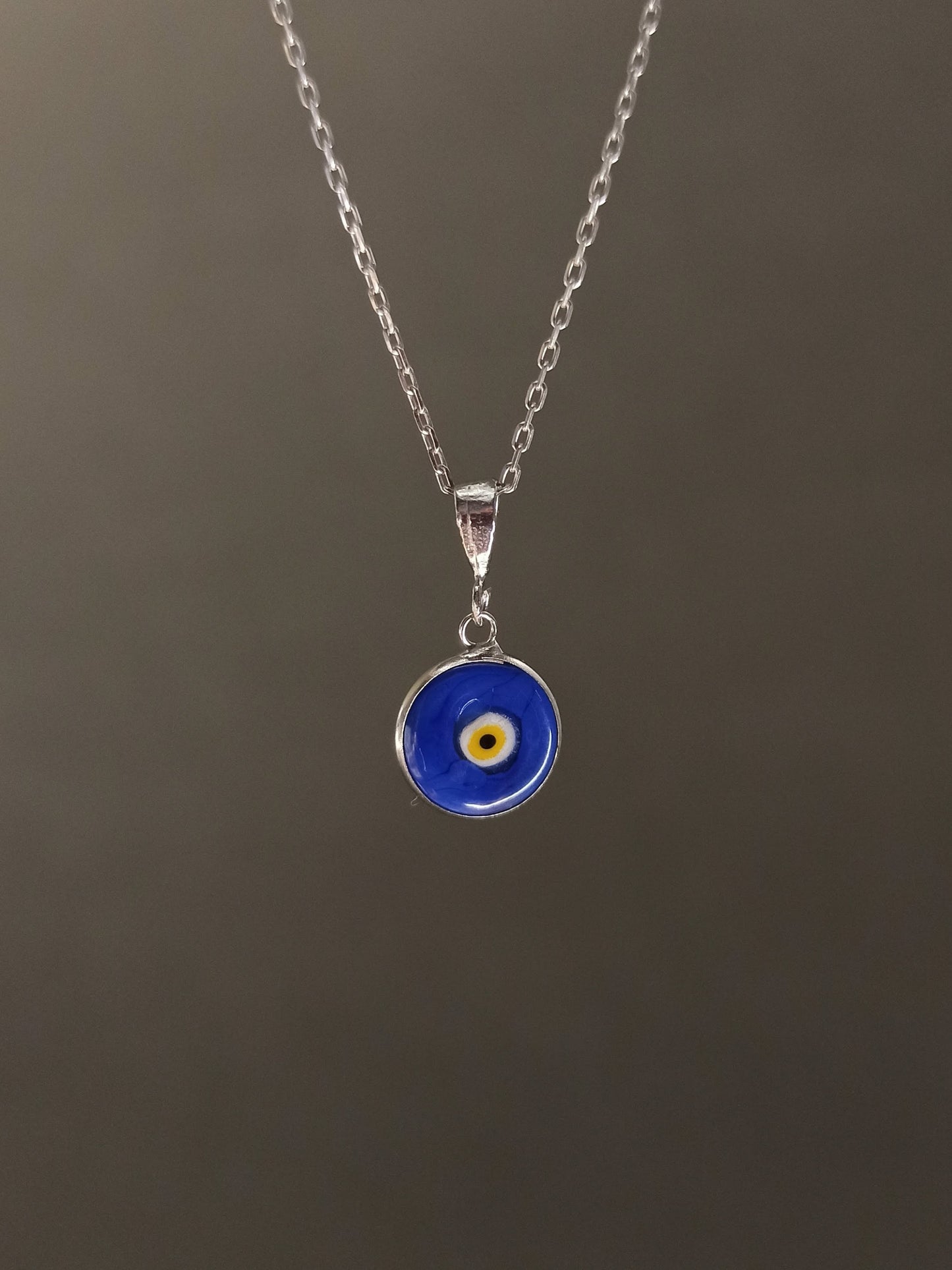 Minimal Nazar Boncuğu Kolye | Altın Kaplama Gümüş