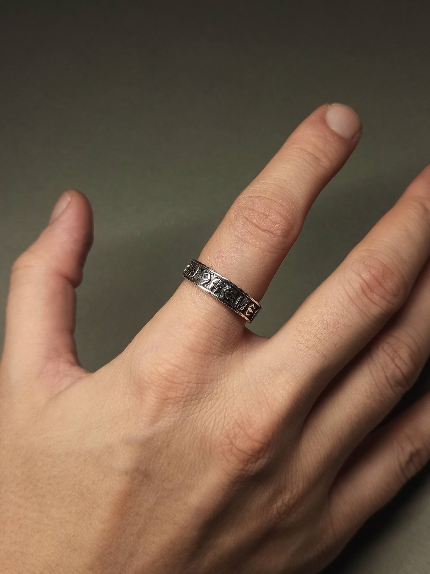 Gümüş Spartalı Miğfer Erkek Yüzüğü, Ayarlanabilir