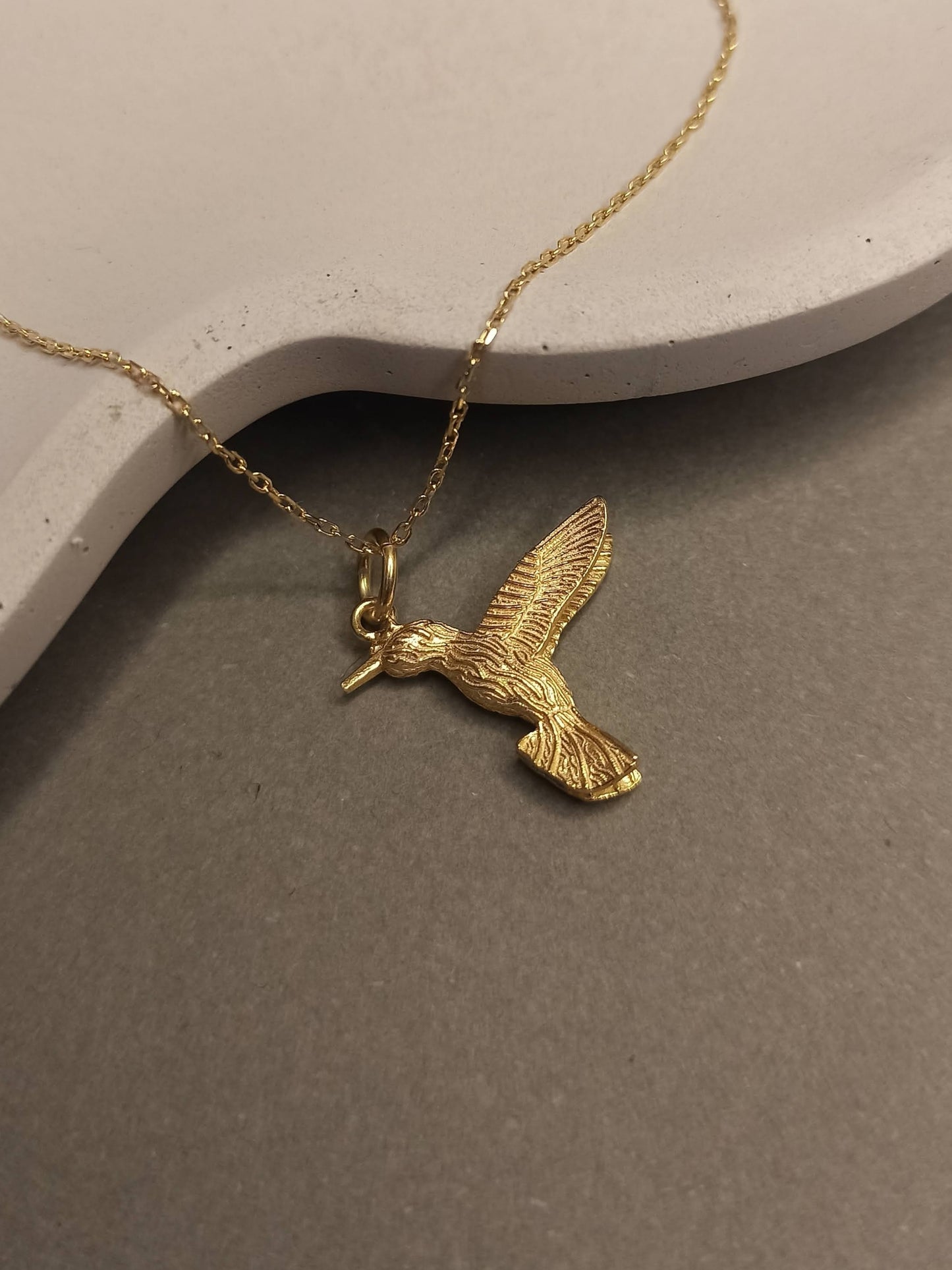 Sinek kuşu Gümüş Kolye