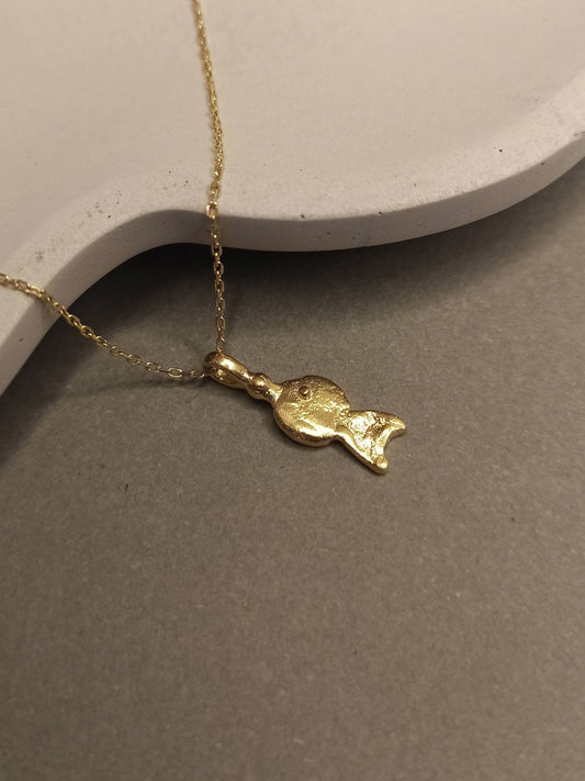 Gümüş Mini Balık Kolye