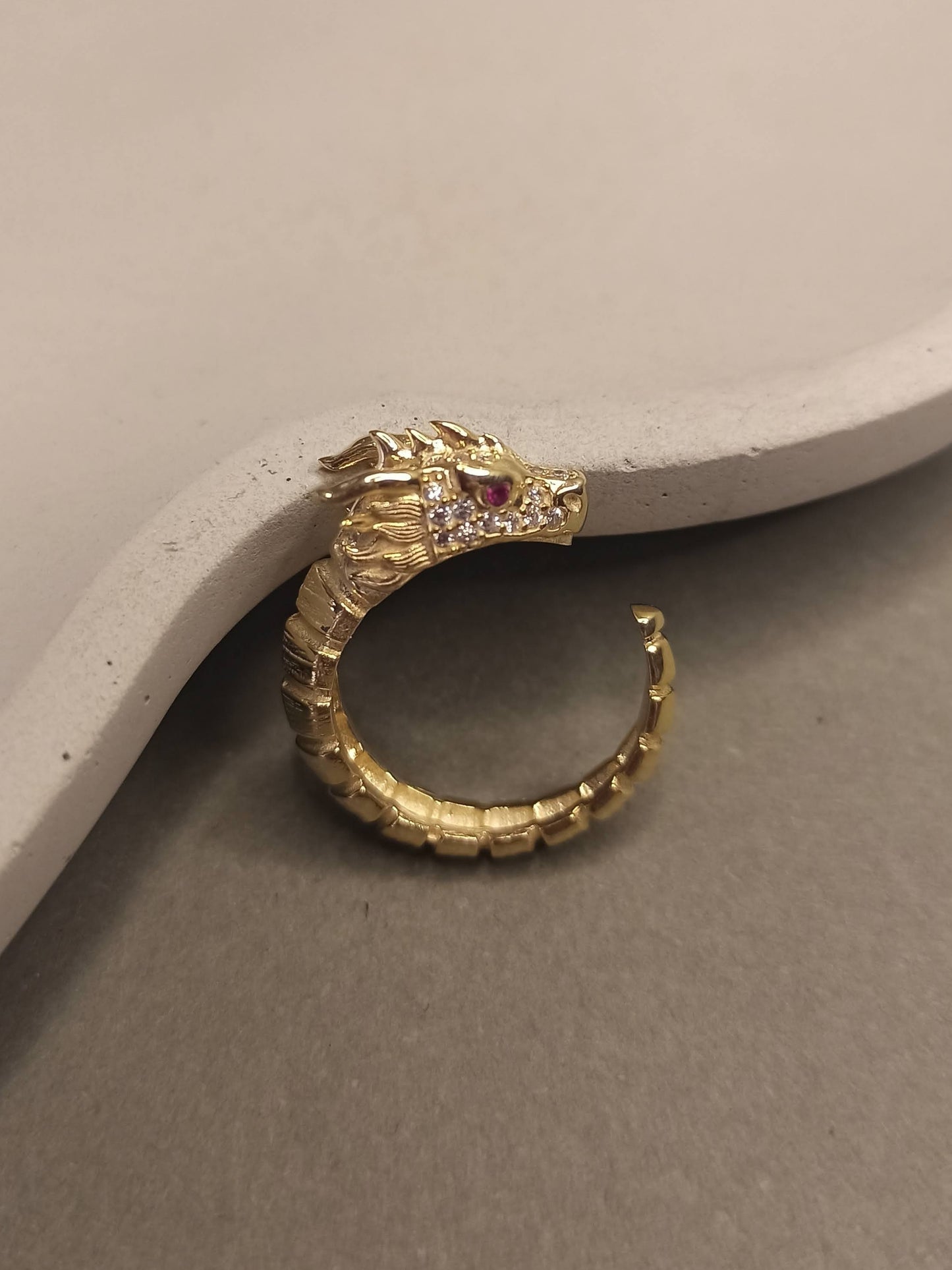 Ejderha Yüzük | 925 Gümüş , Ayarlanabilir