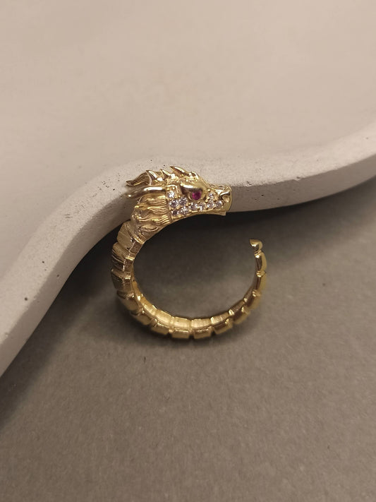 Ejderha Yüzük | 925 Gümüş , Ayarlanabilir