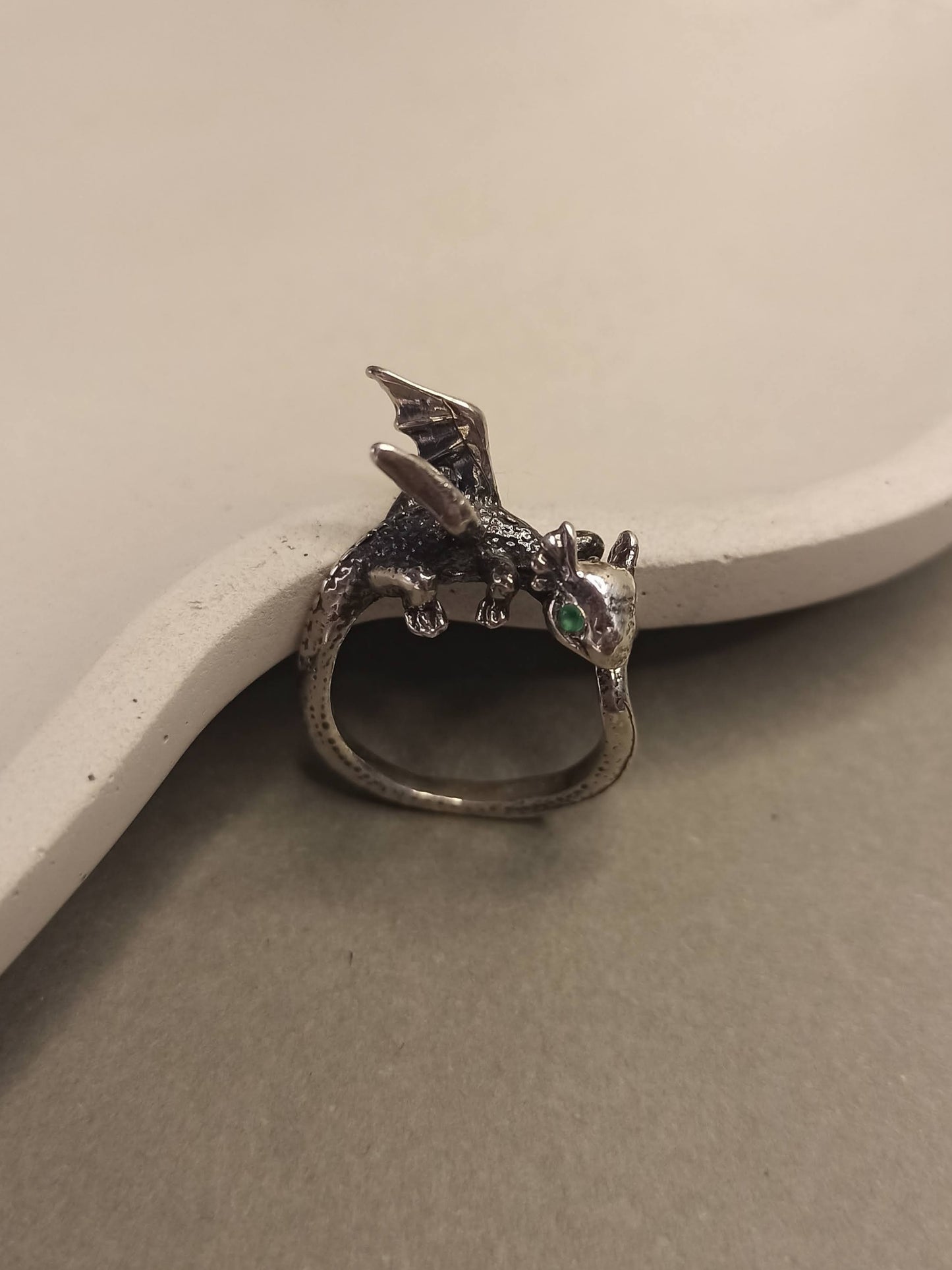 Yavru Ejderha Yüzük | 925 Gümüş , Ayarlanabilir