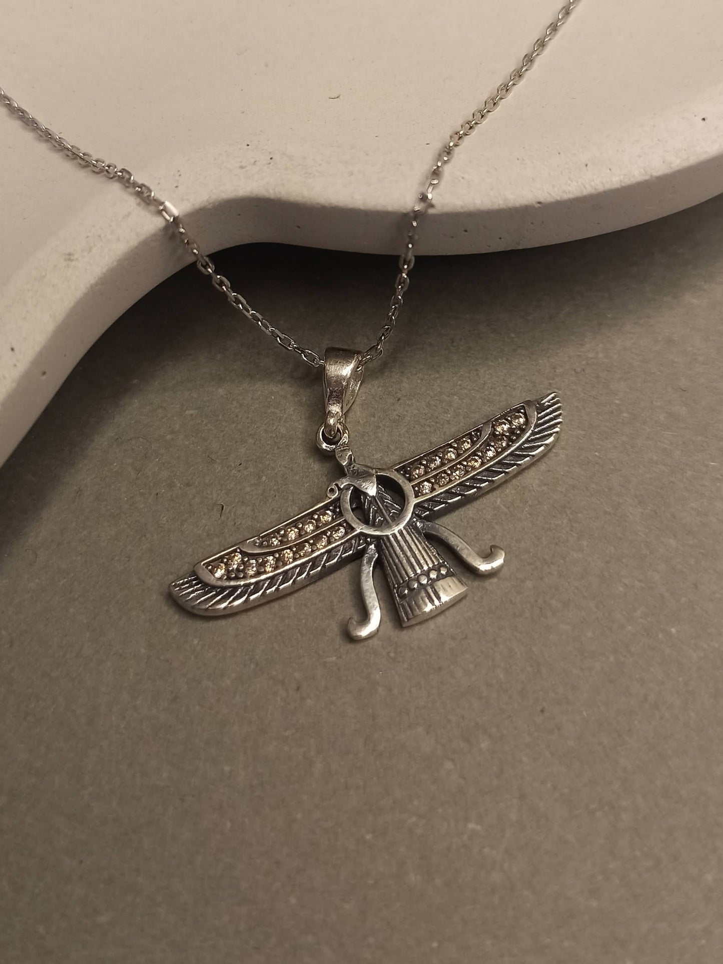 Faravahar , Ahura Mazda Gümüş Kolye