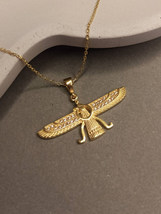 Faravahar , Ahura Mazda Gümüş Kolye