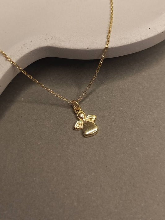 Mini Bebek Melek Gümüş Kolye