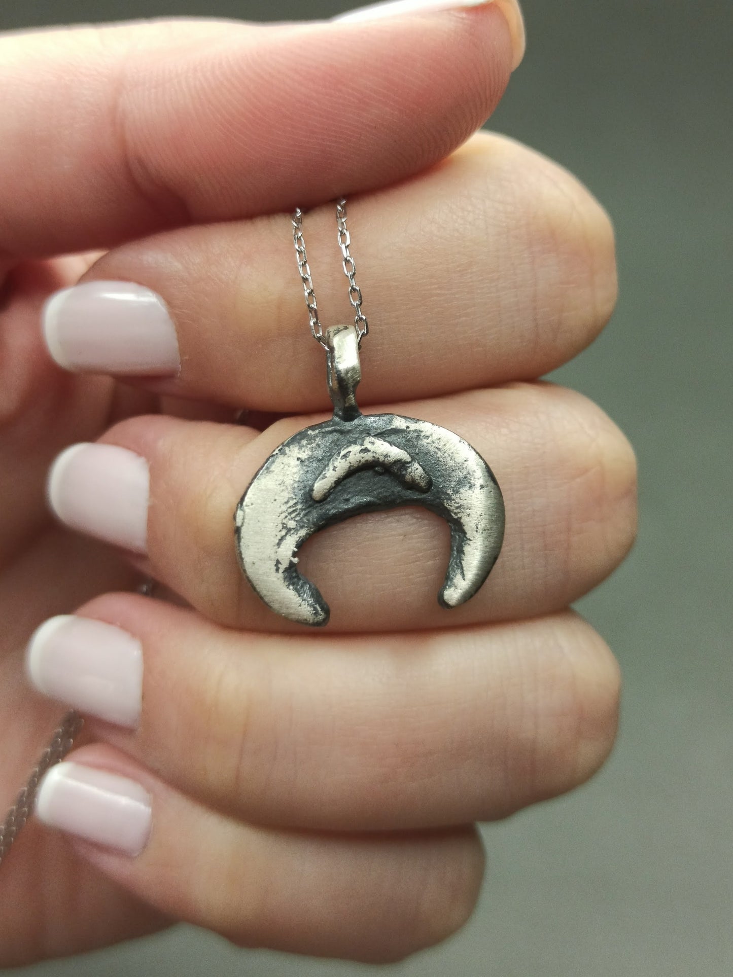 Yeni Ay Sembolü Kolyе, Gümüş Hilal Kolye