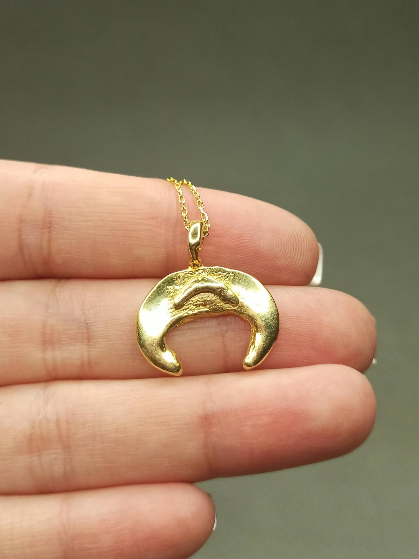 Yeni Ay Sembolü Kolyе, Gümüş Hilal Kolye