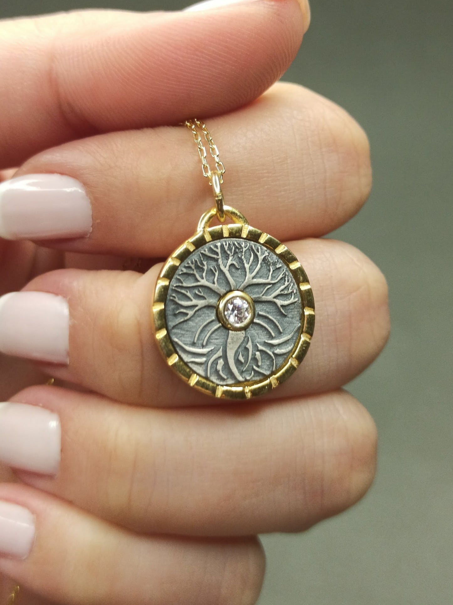 Hayat Ağacı Madalyon Kolye