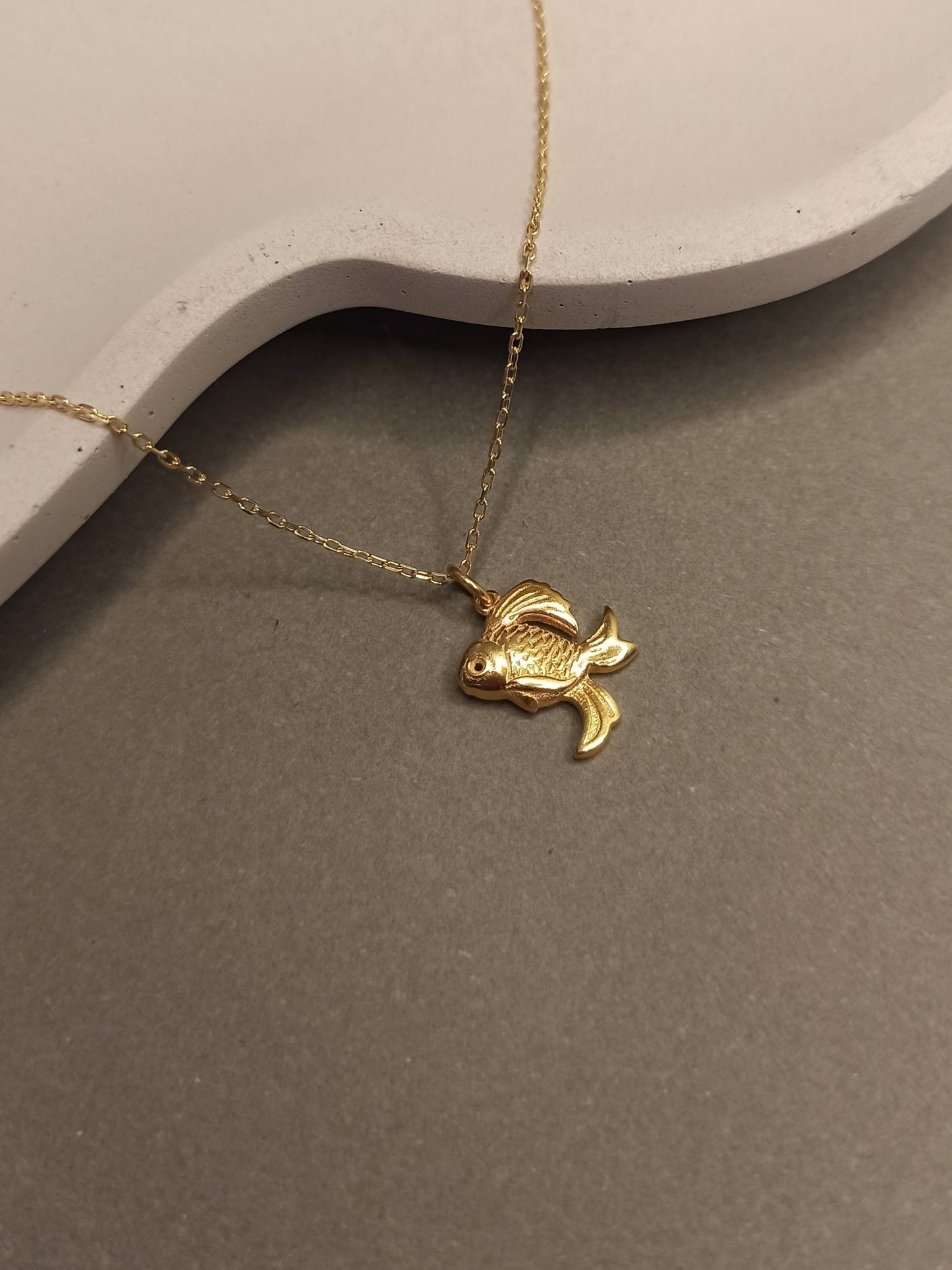 Gümüş Japon Balığı Kolye - Bereket Kolyesi