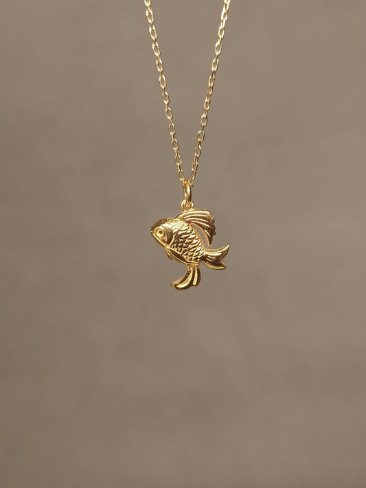 Gümüş Japon Balığı Kolye - Bereket Kolyesi