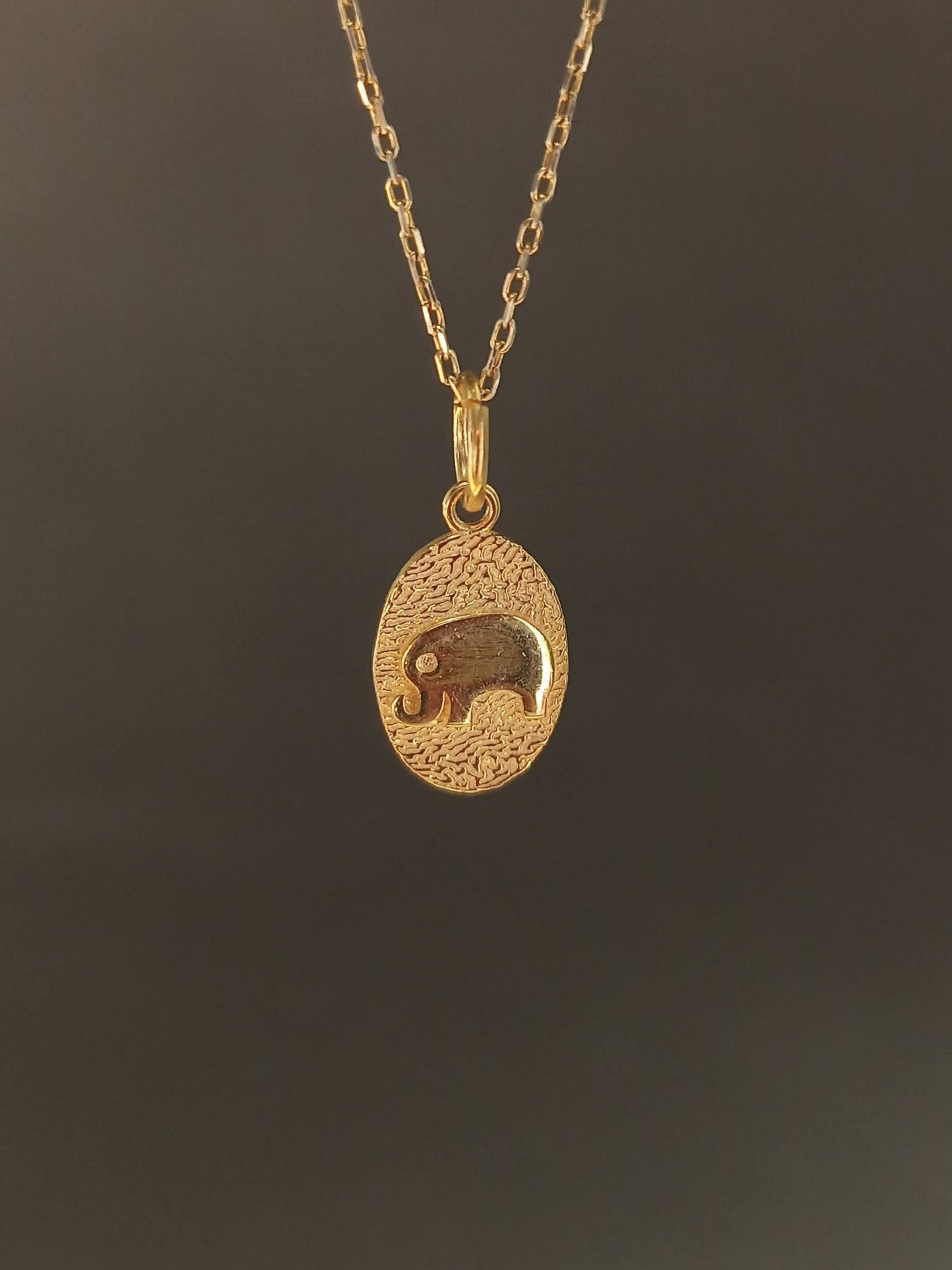 Gümüş Mini Fil Kolye