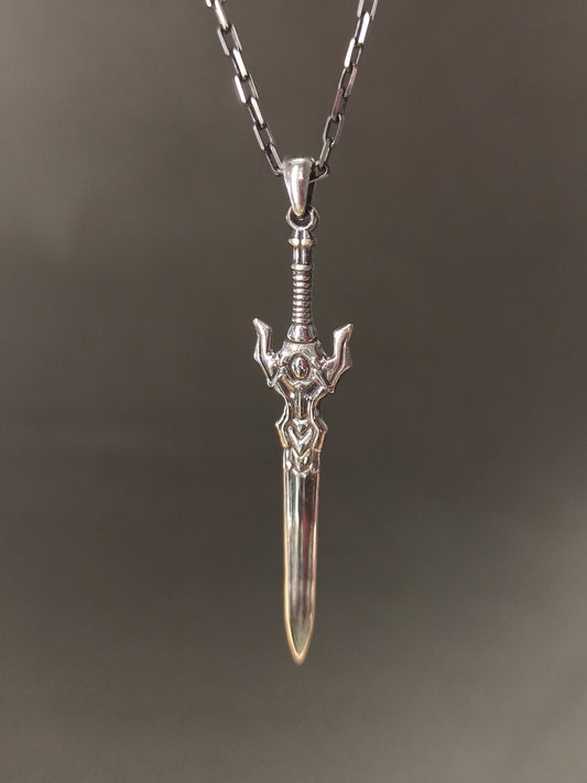 Gümüş Kılıç Erkek Kolye