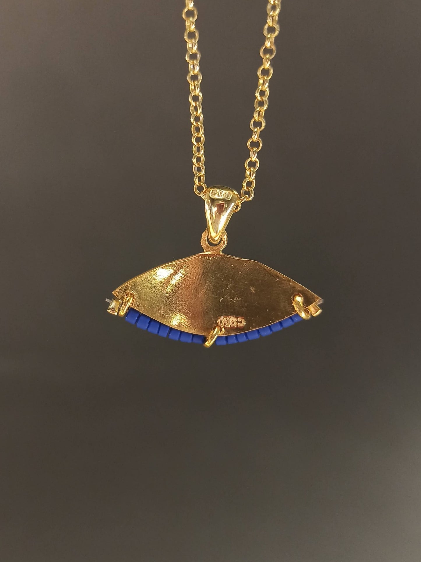 El Yapımı Nazarlık Gümüş Kolye