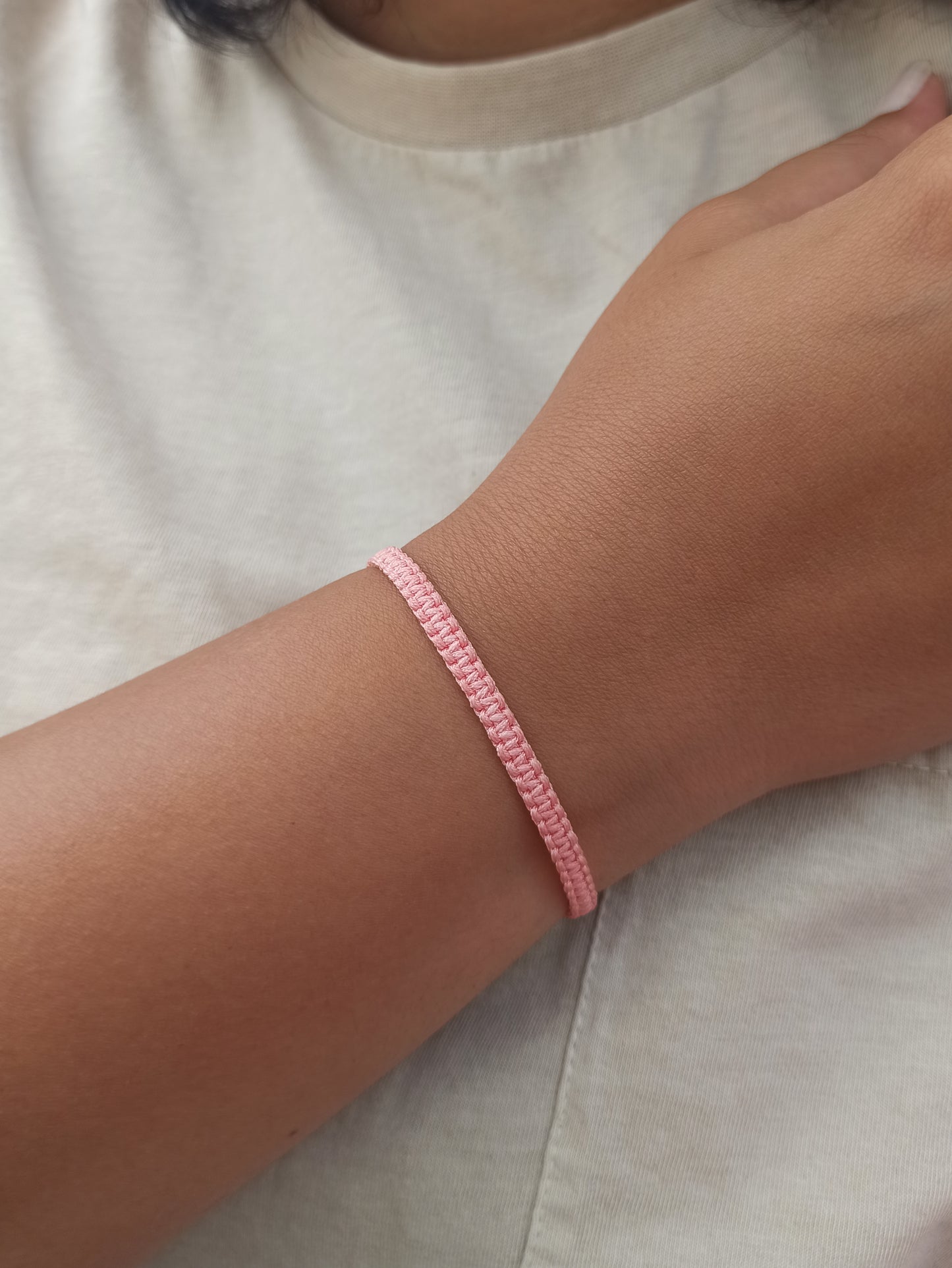 Unisex makrome ipli bileklik